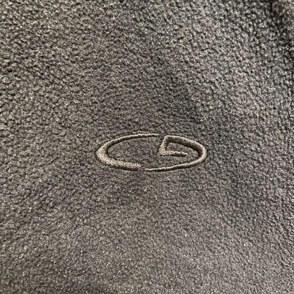 古着 used　C9 by Champion　長袖ハイネックフリースジャケット　ワンポイント刺繍　黒　ビッグシルエット　XLサイズ