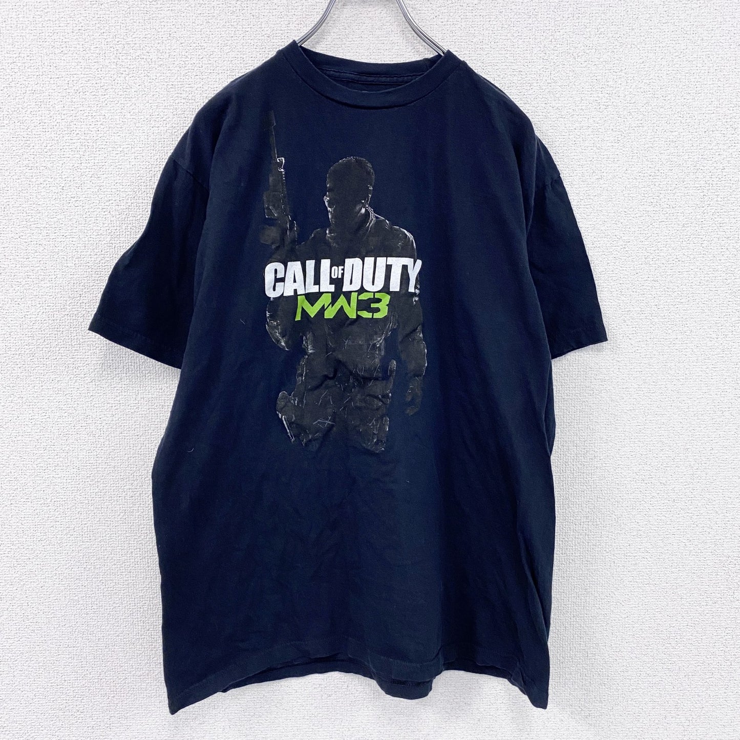 CALL OF DUTY　MW3　半袖プリントTシャツ　ゲームT　サバゲー　黒　ブラック　XLサイズ