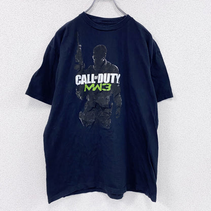 CALL OF DUTY　MW3　半袖プリントTシャツ　ゲームT　サバゲー　黒　ブラック　XLサイズ