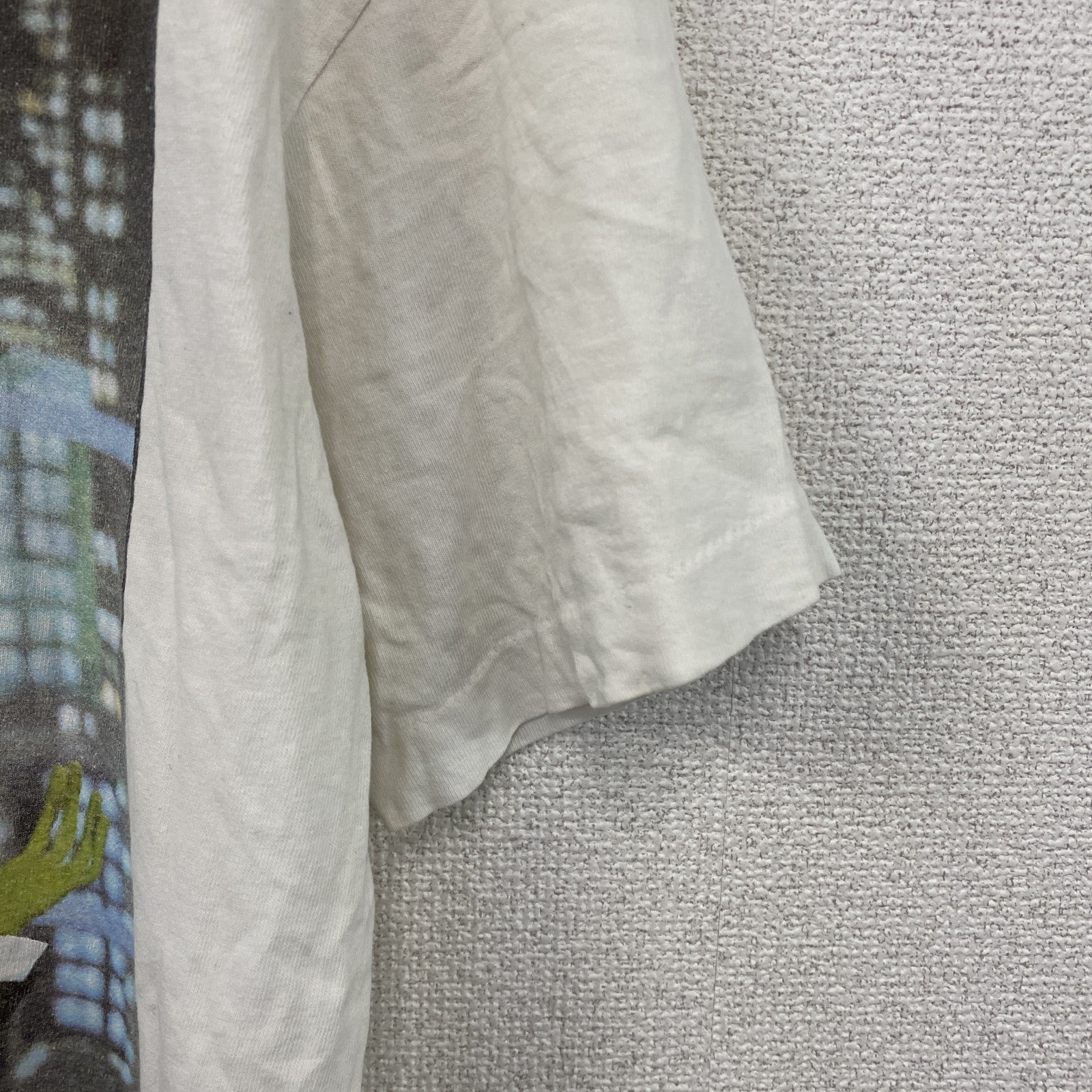 FRUIT OF THE LOOM　カーミット　半袖プリントTシャツ　シングルステッチ　白　ホワイト　Mサイズ