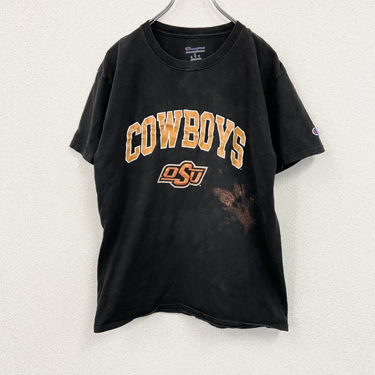 Champion　チャンピオン　NFL　Dallas Cowboys　半袖プリントTシャツ　現行　黒　ブラック　Mサイズ