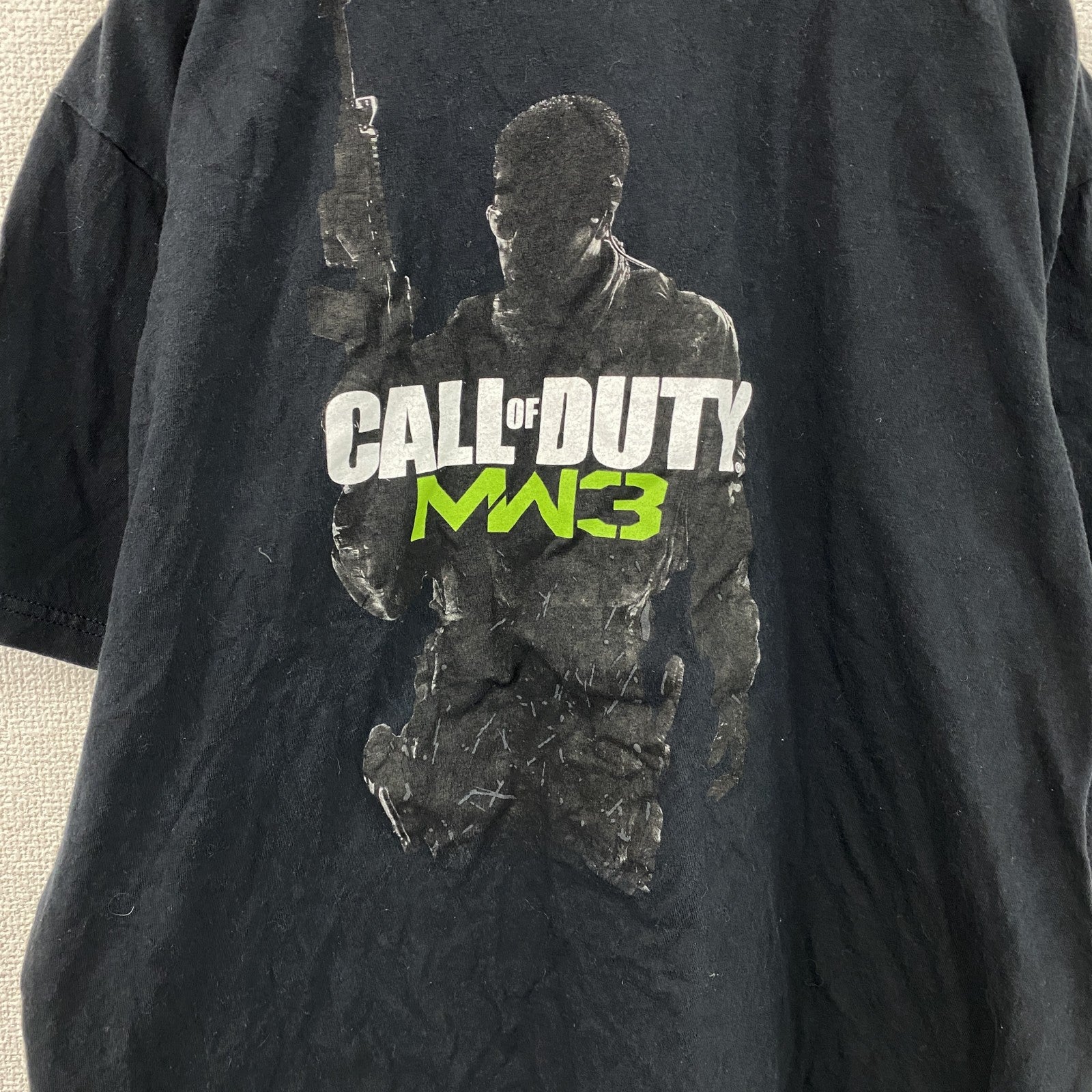 CALL OF DUTY　MW3　半袖プリントTシャツ　ゲームT　サバゲー　黒　ブラック　XLサイズ