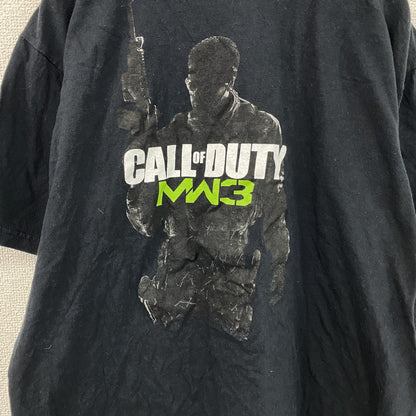 CALL OF DUTY　MW3　半袖プリントTシャツ　ゲームT　サバゲー　黒　ブラック　XLサイズ