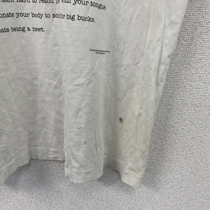 FRUIT OF THE LOOM　カーミット　半袖プリントTシャツ　シングルステッチ　白　ホワイト　Mサイズ