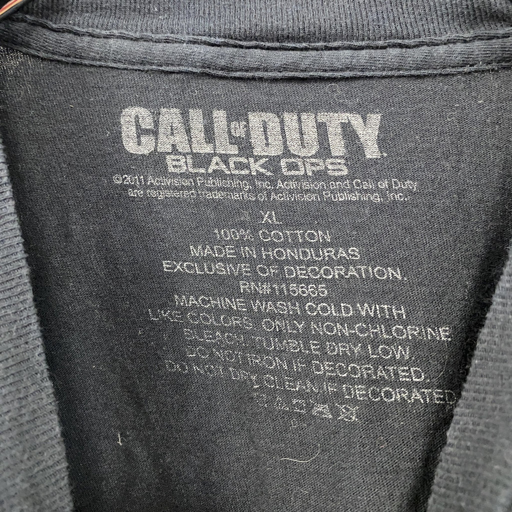 CALL OF DUTY　MW3　半袖プリントTシャツ　ゲームT　サバゲー　黒　ブラック　XLサイズ