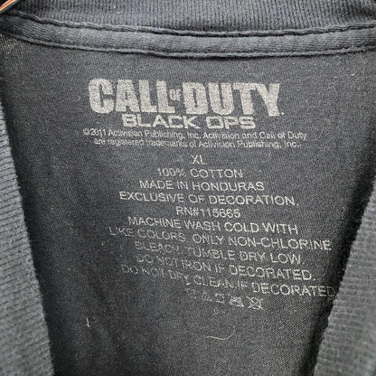 CALL OF DUTY　MW3　半袖プリントTシャツ　ゲームT　サバゲー　黒　ブラック　XLサイズ