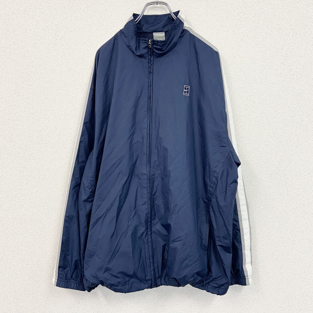 古着 used　NIKE GOLF　ナイキゴルフ　フルジップナイロンジャケット　紺　ネイビー　Lサイズ
