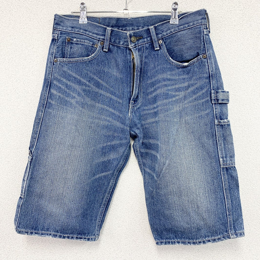 Levi’s　リーバイス　503　デニムハーフペインターパンツ/ジーンズ　鬼ヒゲ　縦落ち　フェード　ジップフライ　インディゴ　W32サイズ