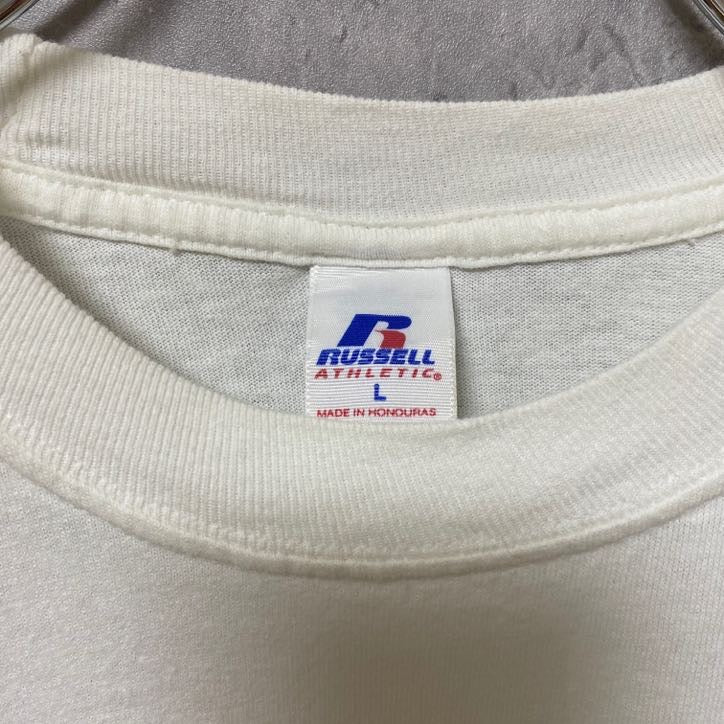 古着 used　RUSSELL ATHLETIC　WICHITA STATE　ラッセル　半袖カレッジプリントTシャツ　白　ホワイト