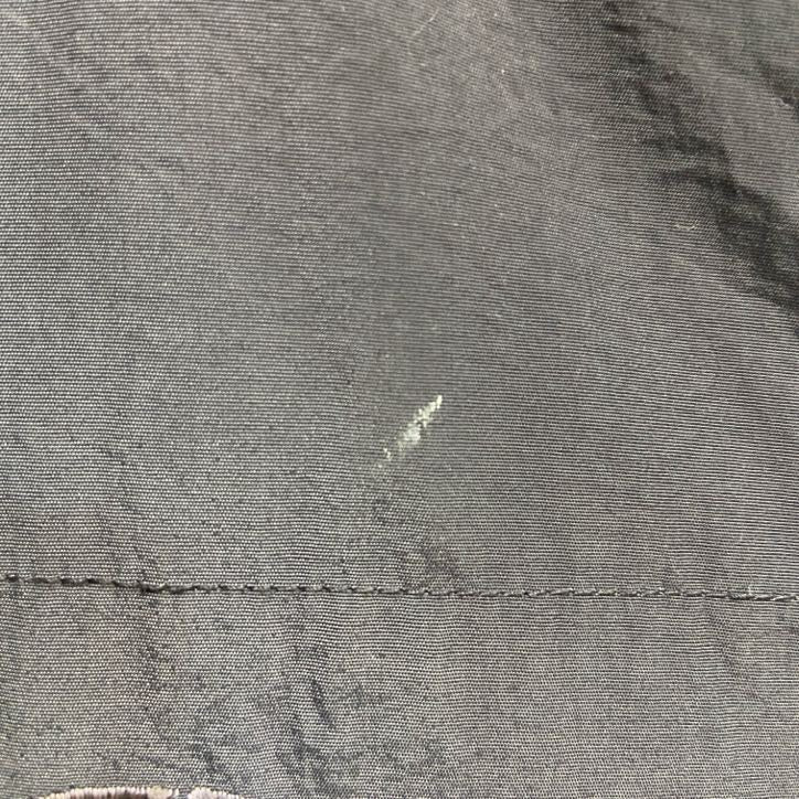 古着 used　C9　長袖異素材切替フリースジャケット　ワンポイントロゴ刺繍　ハイネック　緑　グリーン　グレー　秋冬服
