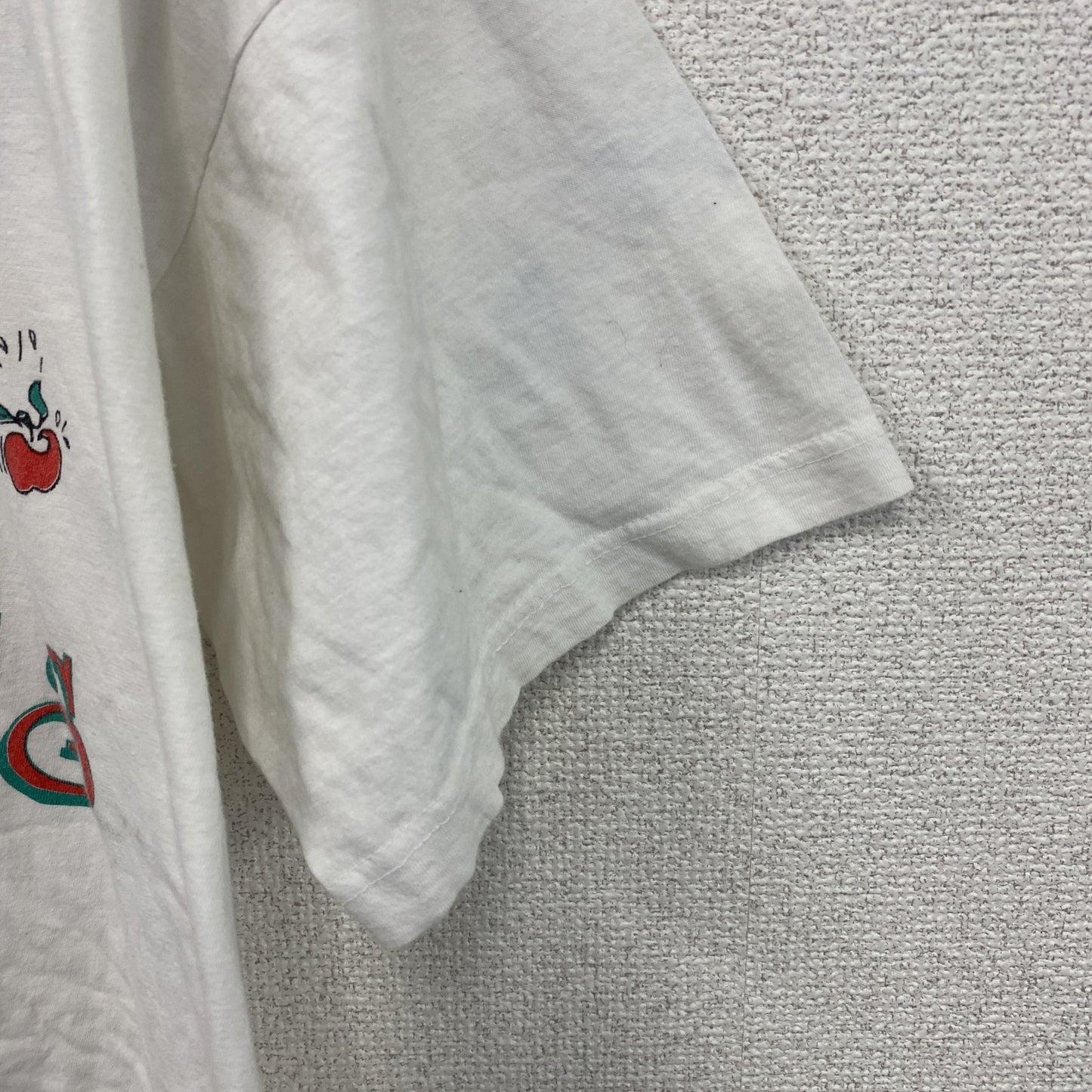 90s　PARADIES　半袖プリントTシャツ　エロT　ヴィンテージ　白　ホワイト　