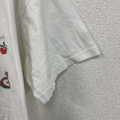 90s　PARADIES　半袖プリントTシャツ　エロT　ヴィンテージ　白　ホワイト　
