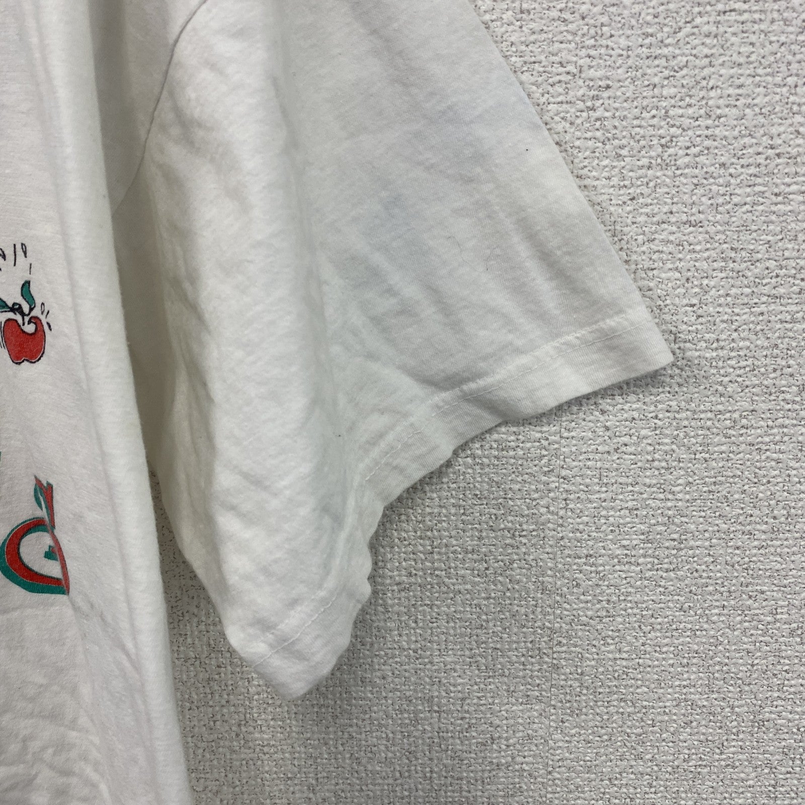 90s　PARADIES　半袖プリントTシャツ　エロT　ヴィンテージ　白　ホワイト　
