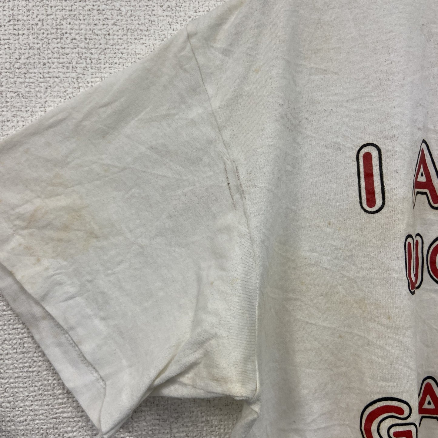 80s～　Selec-T　エリザベスⅡ世　半袖Tシャツ　メッセージT　シングルステッチ　ヴィンテージ　白　ホワイト　XLサイズ