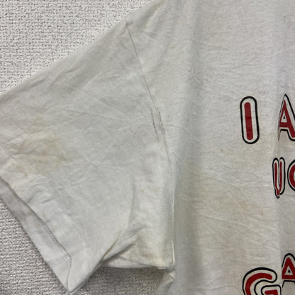 80s～　Selec-T　エリザベスⅡ世　半袖Tシャツ　メッセージT　シングルステッチ　ヴィンテージ　白　ホワイト　XLサイズ