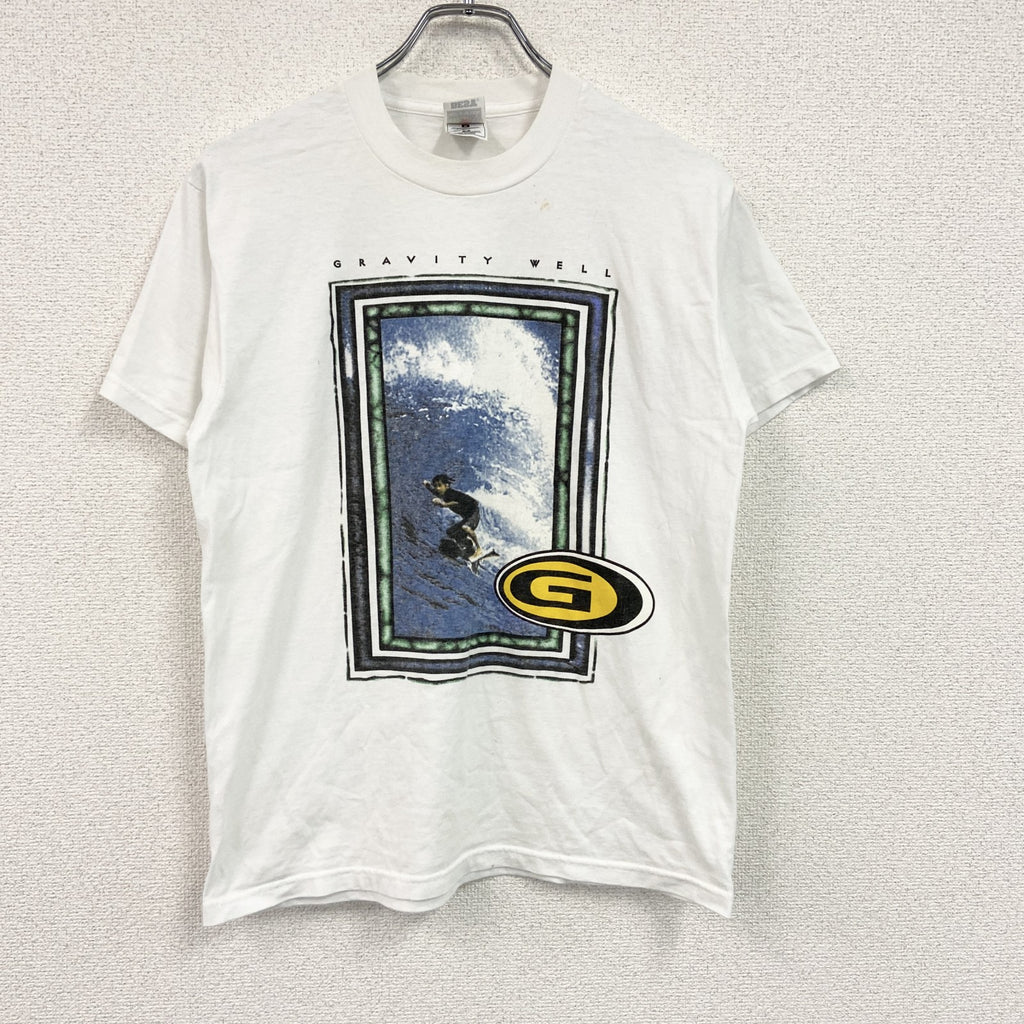 FRUIT OF THE LOOM　フルーツオブザルーム　半袖プリントTシャツ　白　ホワイト　Mサイズ　