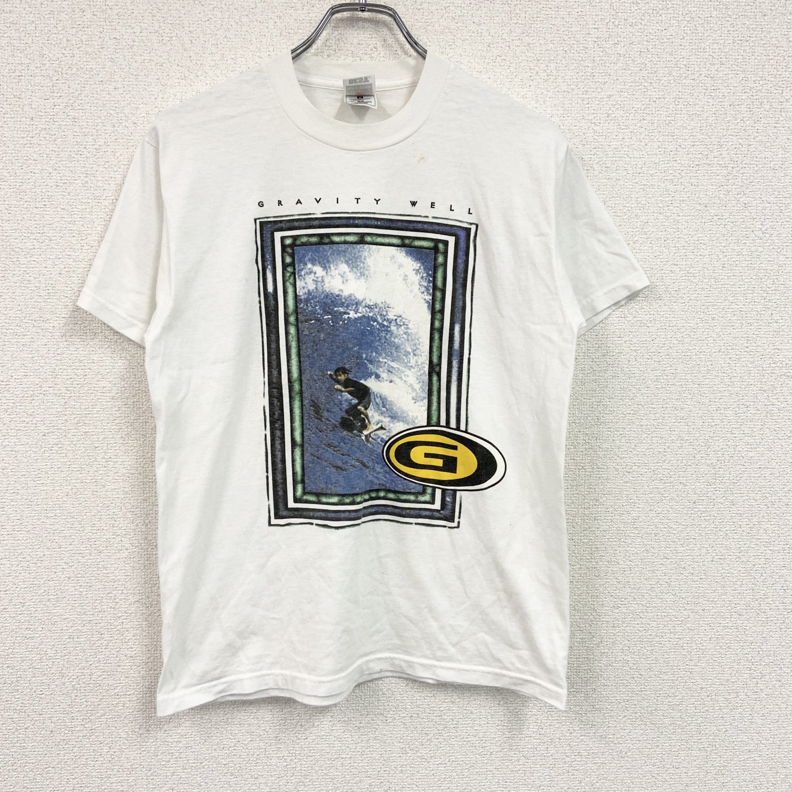 FRUIT OF THE LOOM　フルーツオブザルーム　半袖プリントTシャツ　白　ホワイト　Mサイズ　