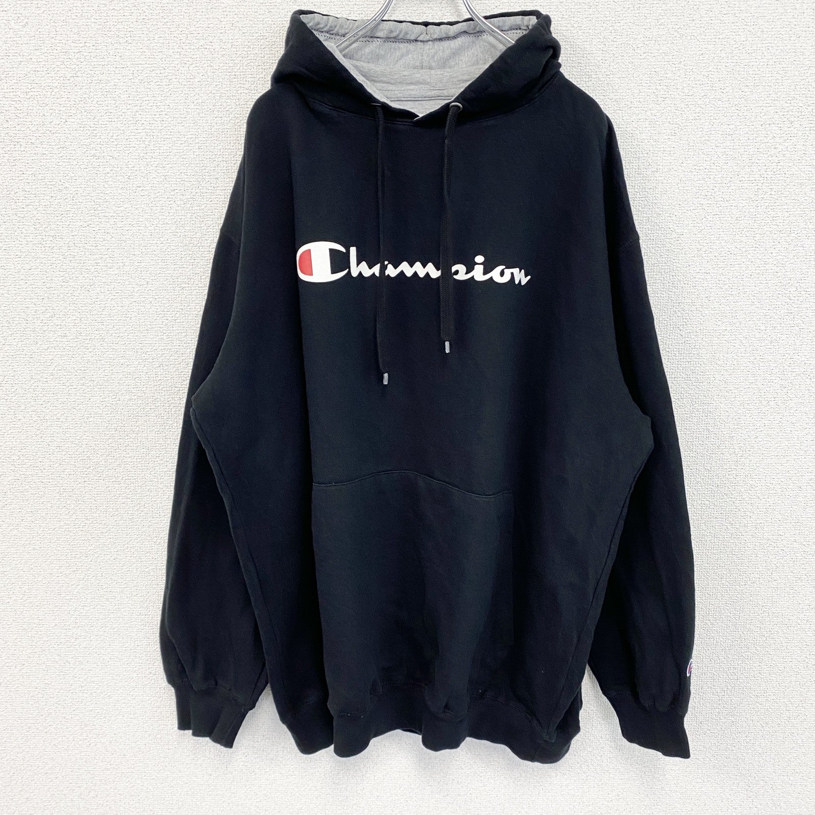 champion　チャンピオン　スウェットパーカー/フーディー　黒　ブラック　2XLサイズ