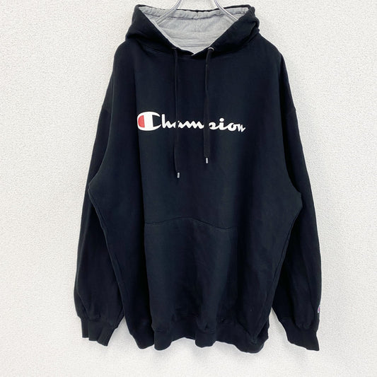 champion　チャンピオン　スウェットパーカー/フーディー　黒　ブラック　2XLサイズ