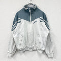 80s～　adidas　アディダス　スウェットトラックジャケット/ジャージ　ヴィンテージ　グレー　168サイズ