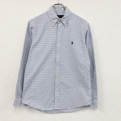 Ralph Lauren　ラルフローレン　長袖シャツ　ボタンダウンシャツ　チェック柄　ブルー　Mサイズ