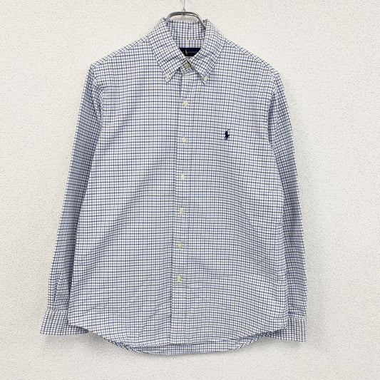 Ralph Lauren　ラルフローレン　長袖シャツ　ボタンダウンシャツ　チェック柄　ブルー　Mサイズ