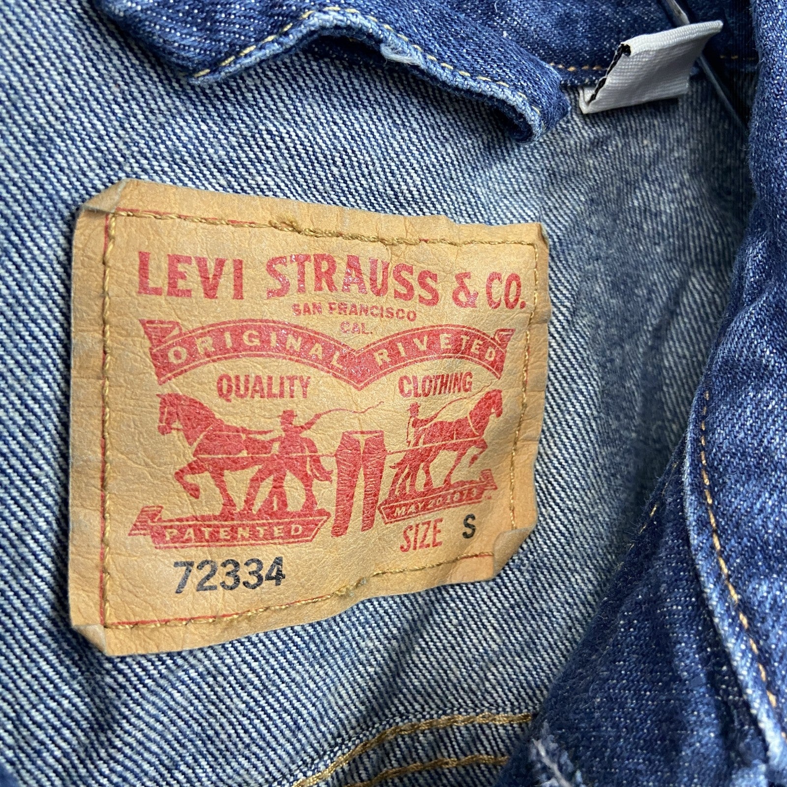 Levi’ｓ　リーバイス　4thタイプ　デニムジャケット/Gジャン　トラッカージャケット　青　ブルー　Sサイズ