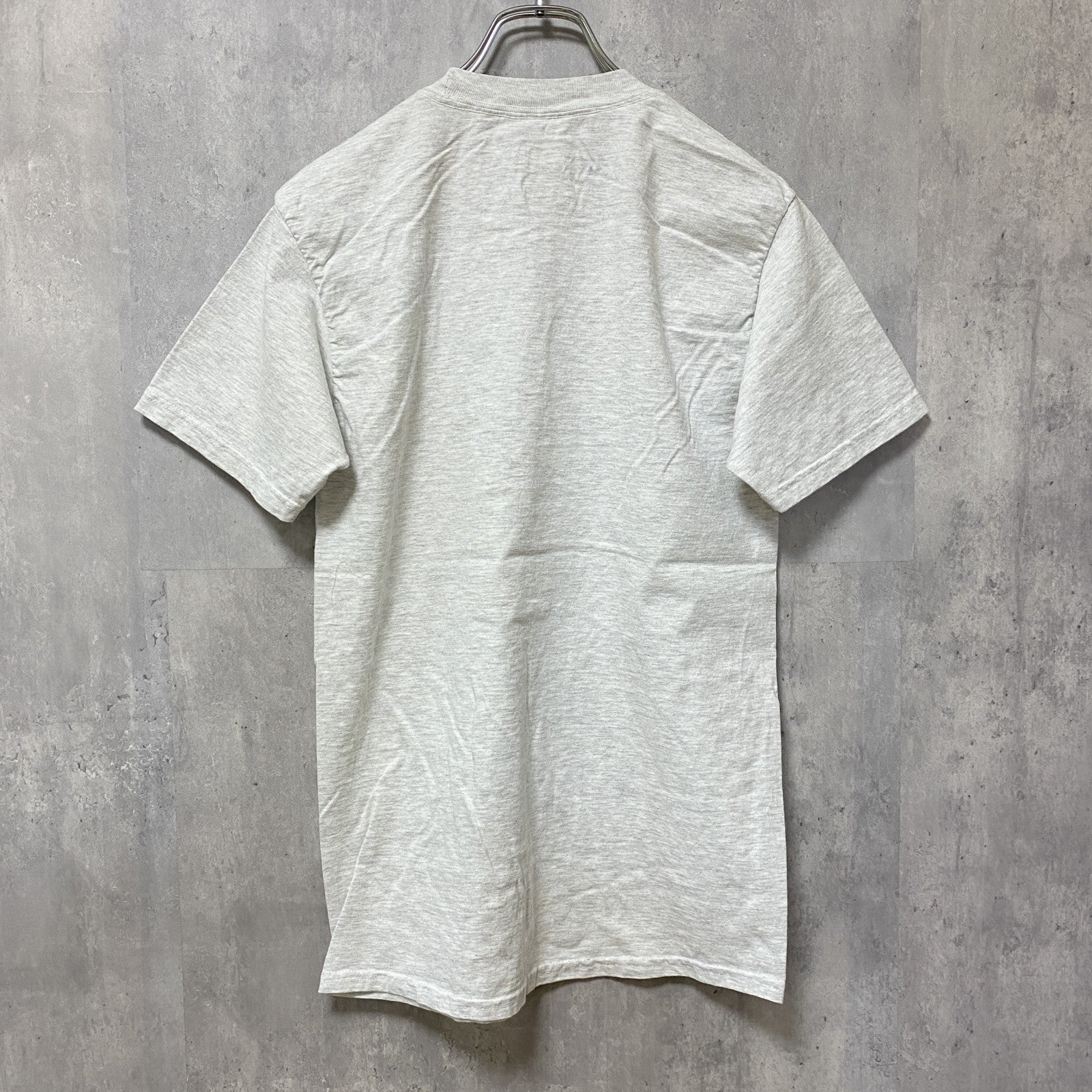 古着 used　NFL　Super Bowl　アメフト　半袖プリントTシャツ　白　ホワイト　霜降りカラー　レトロ　クルーネック