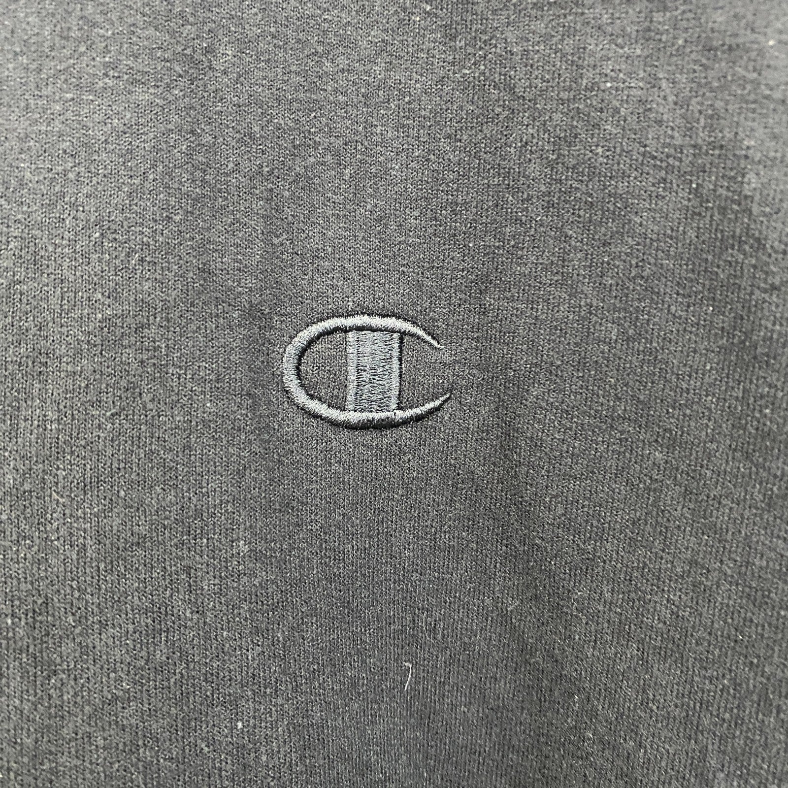 champion　チャンピオン　ハーフジップスウェット/トレーナー　黒　ブラック　2XLサイズ