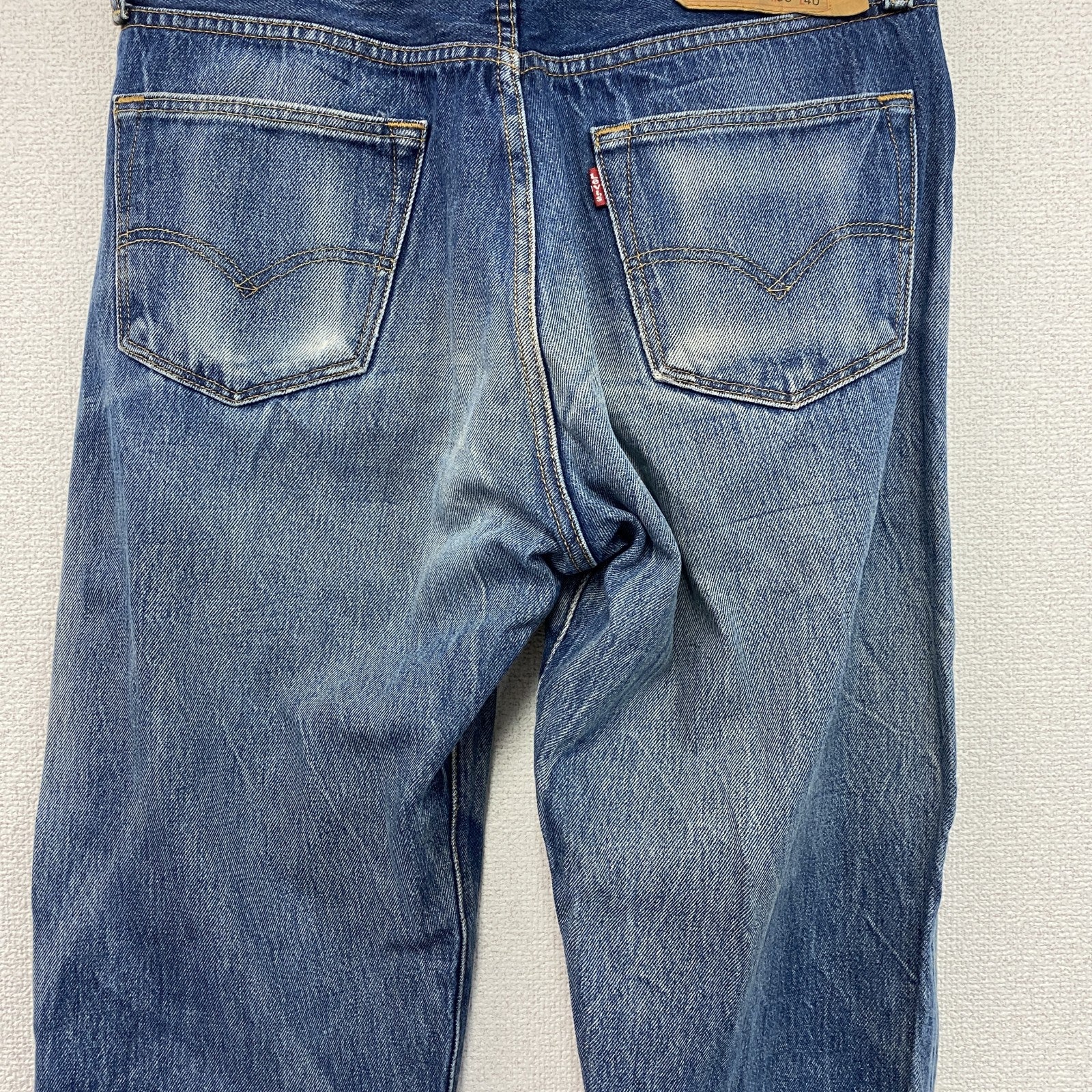 Levi’s　リーバイス　501　デニムパンツ/ジーンズ　ボタンフライ　縦落ち　鬼ヒゲ　フェード　インディゴ　W36サイズ