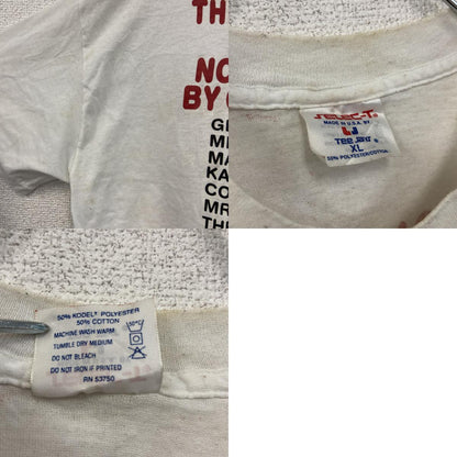 80s～　Selec-T　エリザベスⅡ世　半袖Tシャツ　メッセージT　シングルステッチ　ヴィンテージ　白　ホワイト　XLサイズ