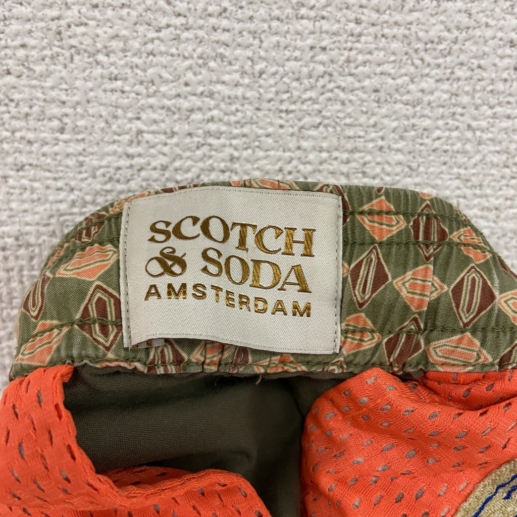 SCOTH&SODA　スコッチアンドソーダ　ハーフパンツ/ショートパンツ　総柄　ベージュ　カーキ　Sサイズ
