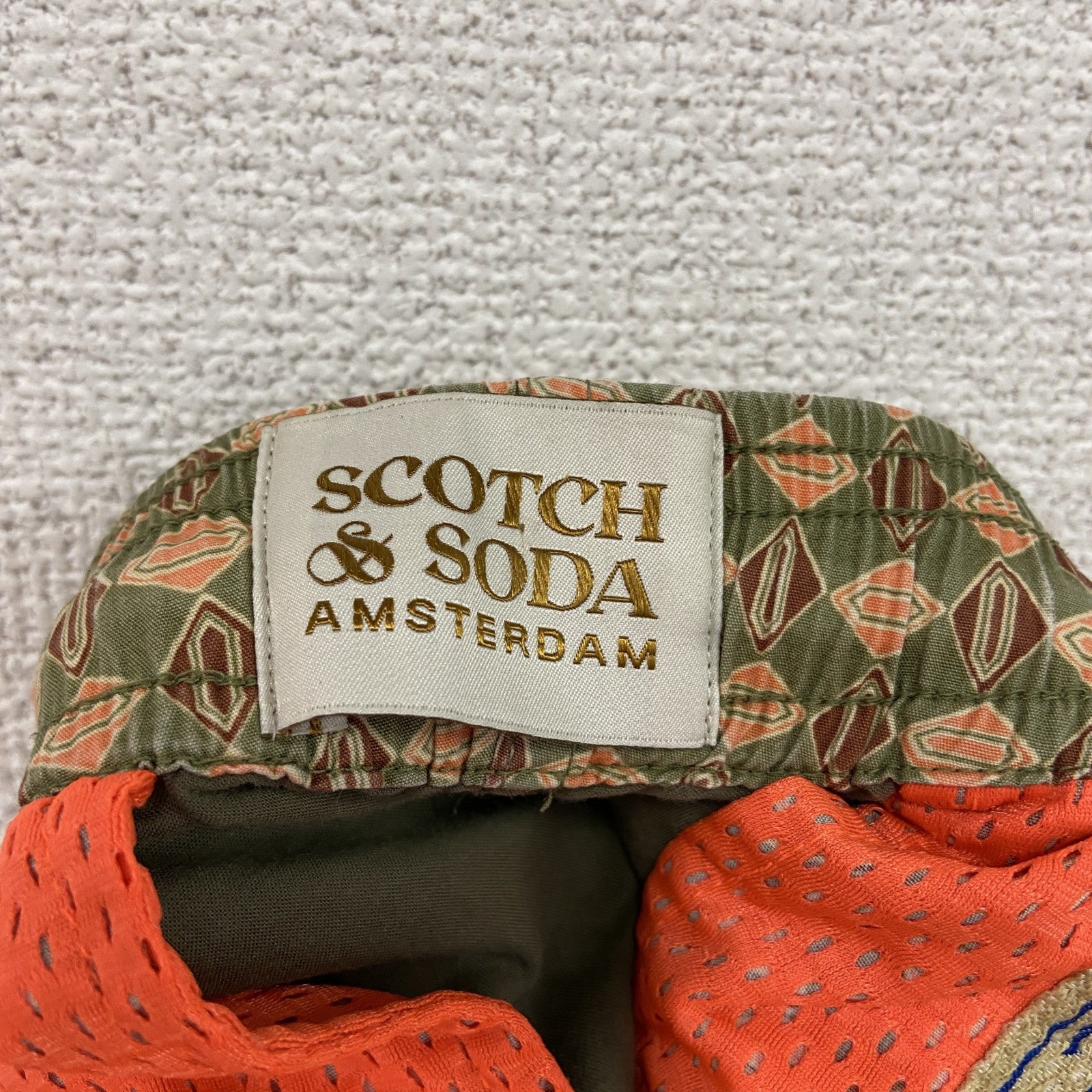 SCOTH&SODA　スコッチアンドソーダ　ハーフパンツ/ショートパンツ　総柄　ベージュ　カーキ　Sサイズ