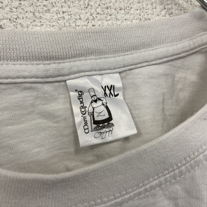 Mam'Goudig　マム・グディグ　半袖プリントキャラクターTシャツ　多機能な家庭の女神　コワフ　白　ホワイト　2XLサイズ