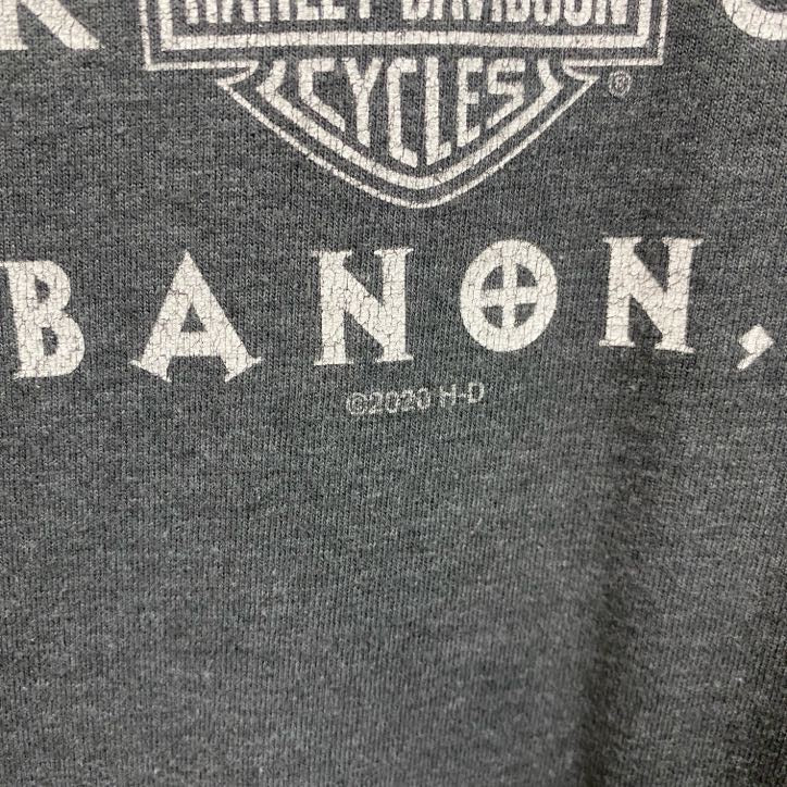 HARLEY DAVIDSON　ハーレーダビッドソン　半袖プリントTシャツ　灰色　グレー　3XLサイズ