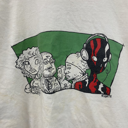 ～00s　listen　ア・トライブ・コールド・クエスト　半袖プリントTシャツ　ラップT　ホワイト　2XLサイズ　