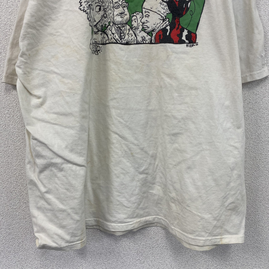 ～00s　listen　ア・トライブ・コールド・クエスト　半袖プリントTシャツ　ラップT　ホワイト　2XLサイズ　