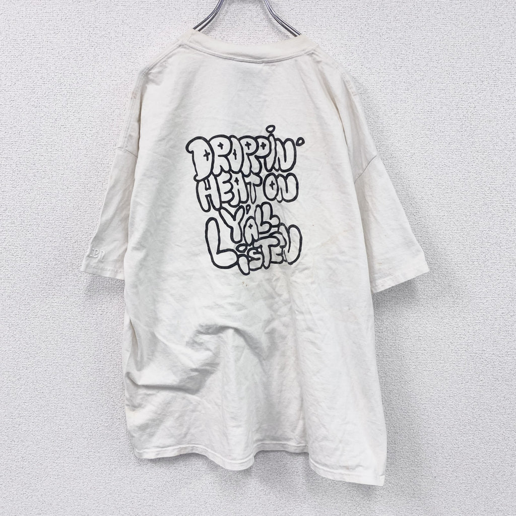 ～00s　listen　ア・トライブ・コールド・クエスト　半袖プリントTシャツ　ラップT　ホワイト　2XLサイズ　