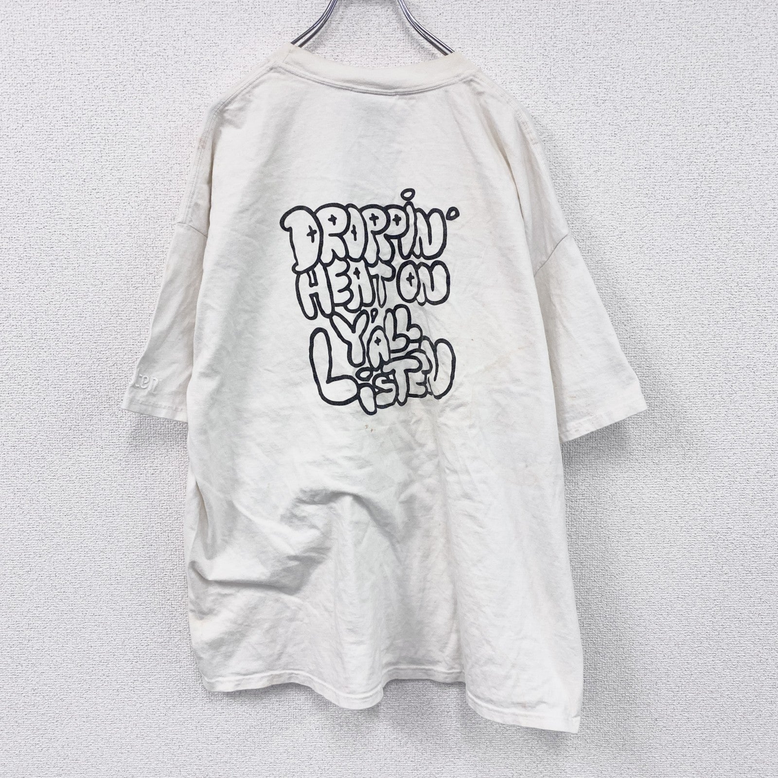 ～00s　listen　ア・トライブ・コールド・クエスト　半袖プリントTシャツ　ラップT　ホワイト　2XLサイズ　