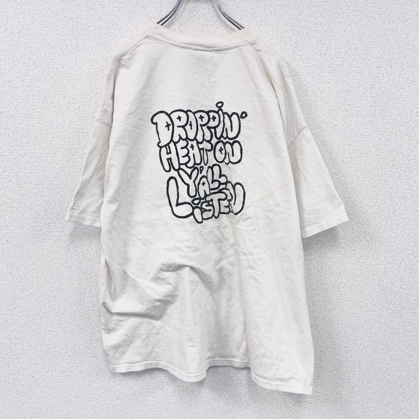 ～00s　listen　ア・トライブ・コールド・クエスト　半袖プリントTシャツ　ラップT　ホワイト　2XLサイズ　