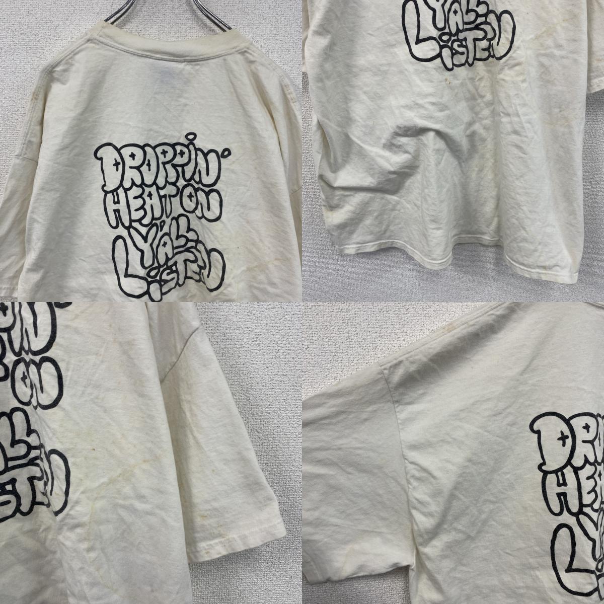 ～00s　listen　ア・トライブ・コールド・クエスト　半袖プリントTシャツ　ラップT　ホワイト　2XLサイズ　