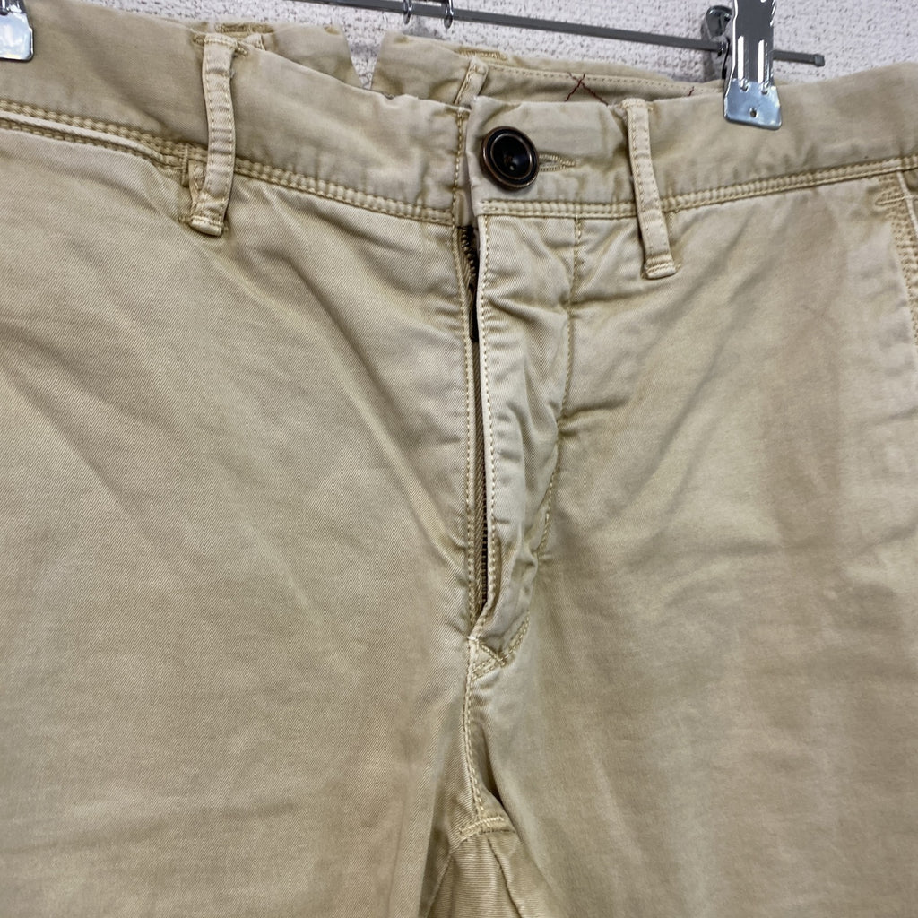INCOTEX　インコテックス　チノパンツ　ジップフライ　ベージュ