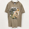 HARLEY DAVIDSON　ハーレーダビッドソン　半袖プリントTシャツ　茶色　ブラウン　Mサイズ