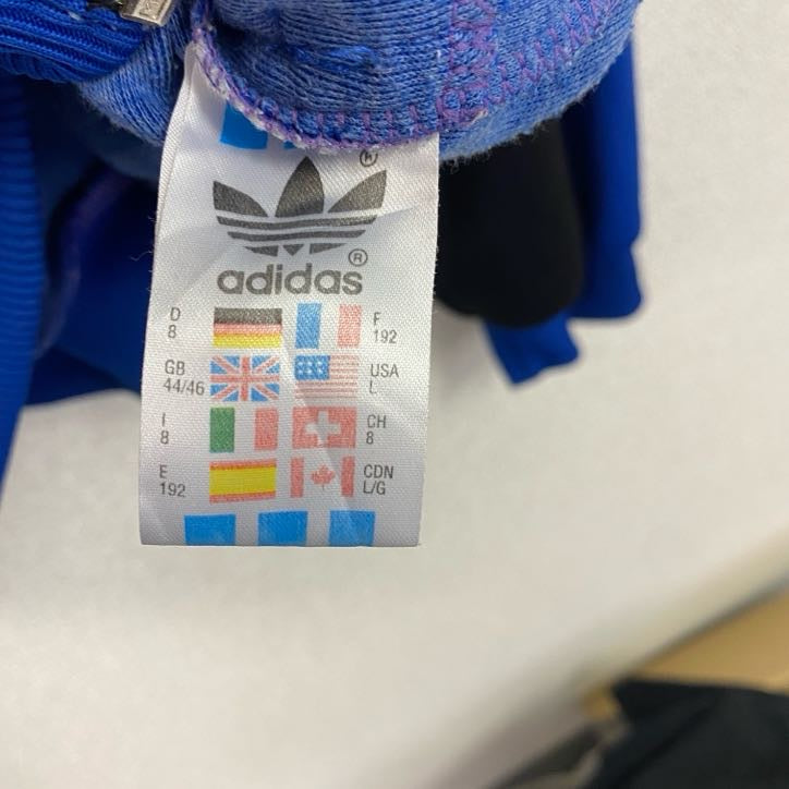 ～90s　adidas　アディダス　トラックジャケット/ジャージ　ヴィンテージ　青　ブルー　Lサイズ