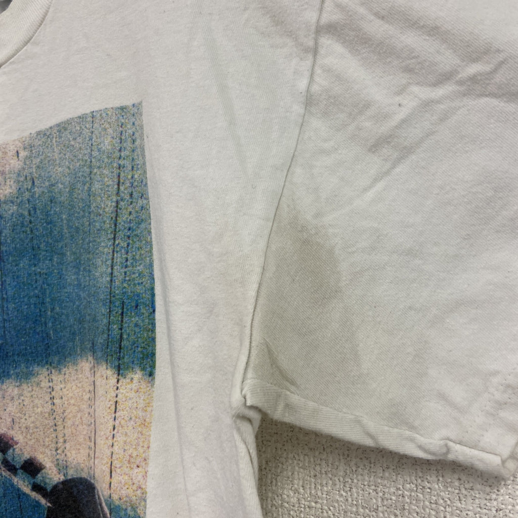 Hanes　ヘインズ　野村浩　半袖プリントTシャツ　白　ホワイト　Mサイズ
