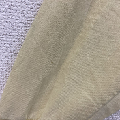 80s　SCREEN STARS BEST　長袖Tシャツ/ロンT　シングルステッチ　ヴィンテージ　黄色　イエロー　XLサイズ