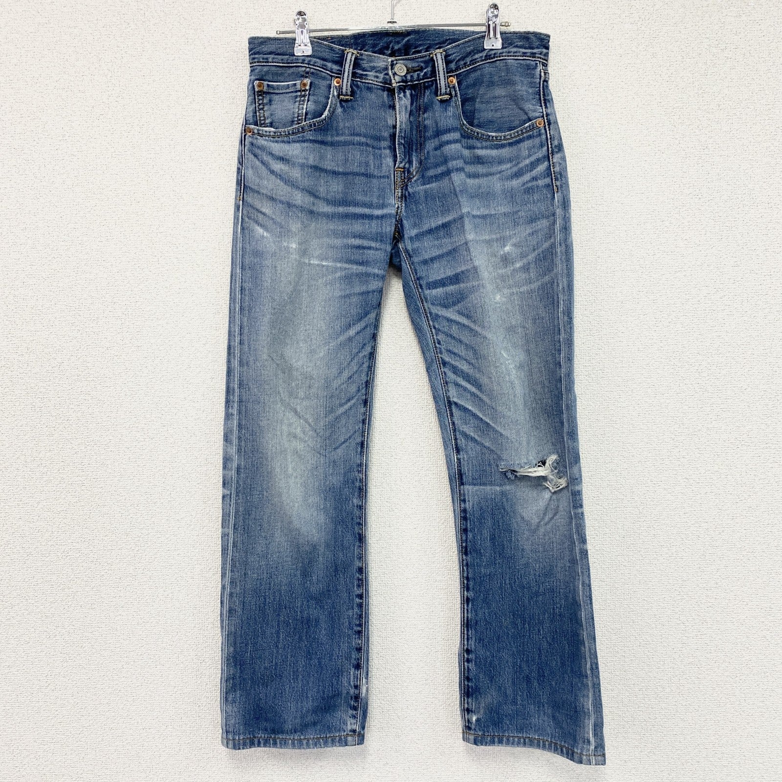 Levi’s　リーバイス　502　デニムパンツ/ジーンズ　縦落ち　鬼ヒゲ　フェード　ジップフライ　インディゴ　W30サイズ