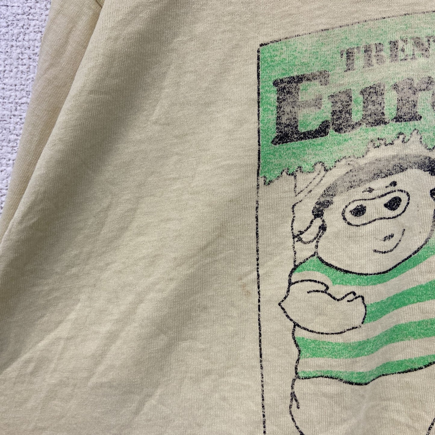 80s　SCREEN STARS BEST　長袖Tシャツ/ロンT　シングルステッチ　ヴィンテージ　黄色　イエロー　XLサイズ