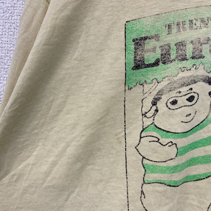 80s　SCREEN STARS BEST　長袖Tシャツ/ロンT　シングルステッチ　ヴィンテージ　黄色　イエロー　XLサイズ
