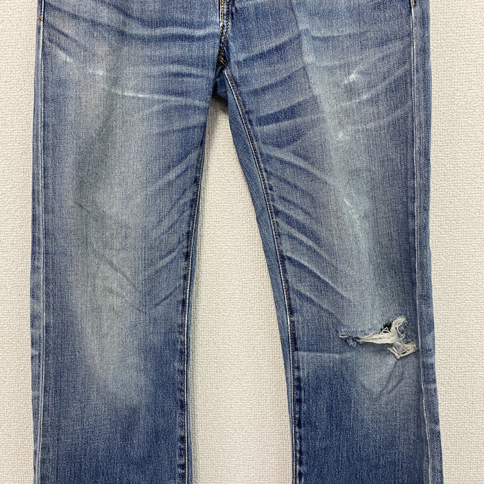 Levi’s　リーバイス　502　デニムパンツ/ジーンズ　縦落ち　鬼ヒゲ　フェード　ジップフライ　インディゴ　W30サイズ